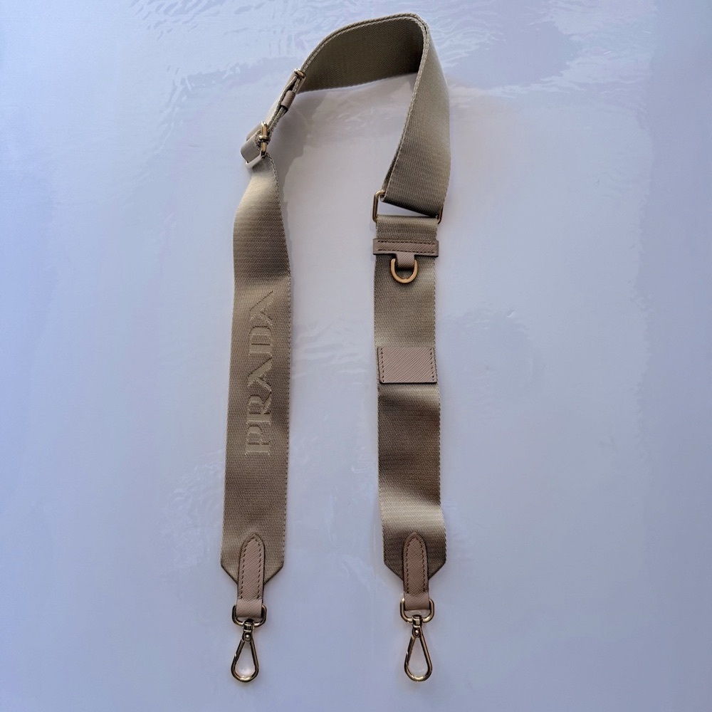Prada Beige and Light Pink Adjustable Strap